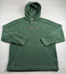 Vtg Nike Pullover Hoodie Sherpa Fleece Green Travis Scott 90s Y2K Mens M RARE