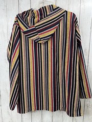 Hoodie One Size Multicolor Woven Drug Rug Zip Jacket Unisex Pockets Mua World