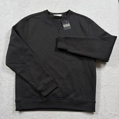 DSG Mens Classic Fleece Crewneck Sweatshirt Pure Black S DSG-MHT