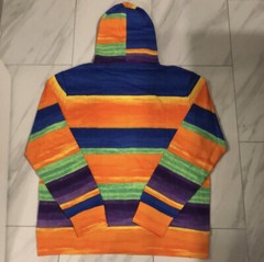 Polo Ralph Lauren Men’s Vibrant Stripe Pullover Hoodie Orange Blue $168 New