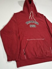 Vintage 90s Triple Five Soul 555 Hoodie Sweatshirt Men XL Red Pullover Y2K Rare