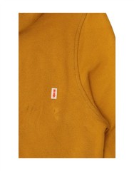 LEVI’S Mens Graphic Hoodie Jumper Medium Yellow Cotton DW88