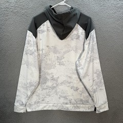 Cabelas Sweatshirt Adult Large White Gray Camouflage Hoodie True Timber Camo