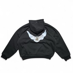 Yeezy Gap Balenciaga Shrunken Dove Hoodie Black XLarge ( Check Description )