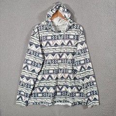 Patagonia Hoodie Mens 2XL Blue Capilene Cool Daily High Hopes Geo Aztec Pullover
