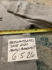 NWT Adidas Originals Trefoil Essentials Crew Sweatshirt Grey Men’s Sz L FRESHIP