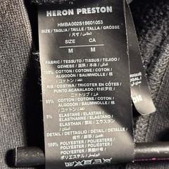 Heron Preston Sweatshirt Black Crewneck Text Graphic Size M Designer Streetwear