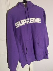 Supreme FW18 Perforated Leather Hoodie Purple – Medium – Trusted Seller ✅