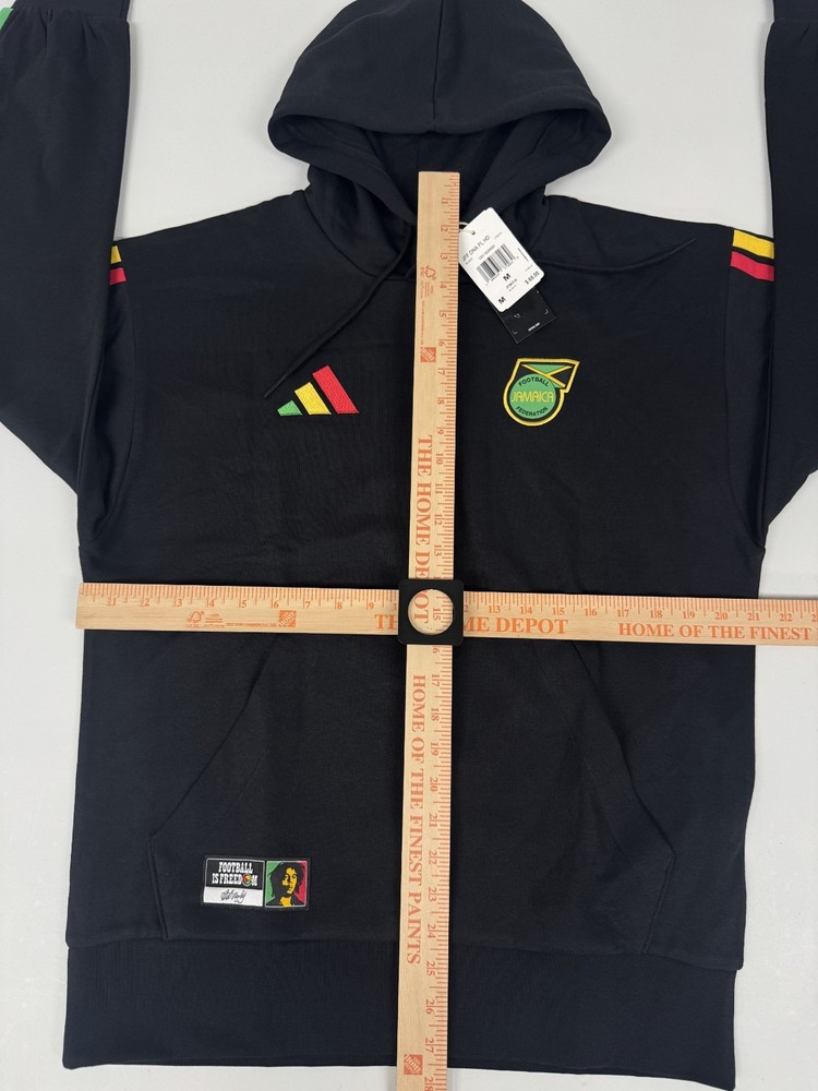 Adidas Jamaica x Bob Marley DNA Fleece Hoodie Men’s Black Soccer JY5216