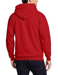 Hanes Men’s Ecosmart Pullover Hoodie DEEP RED LARGE Sweatshirt Fleece Warm