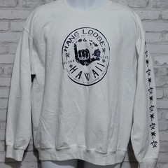 Gildan Sweater Hawaii Hang Loose Surfer Sweater Unisex Lg