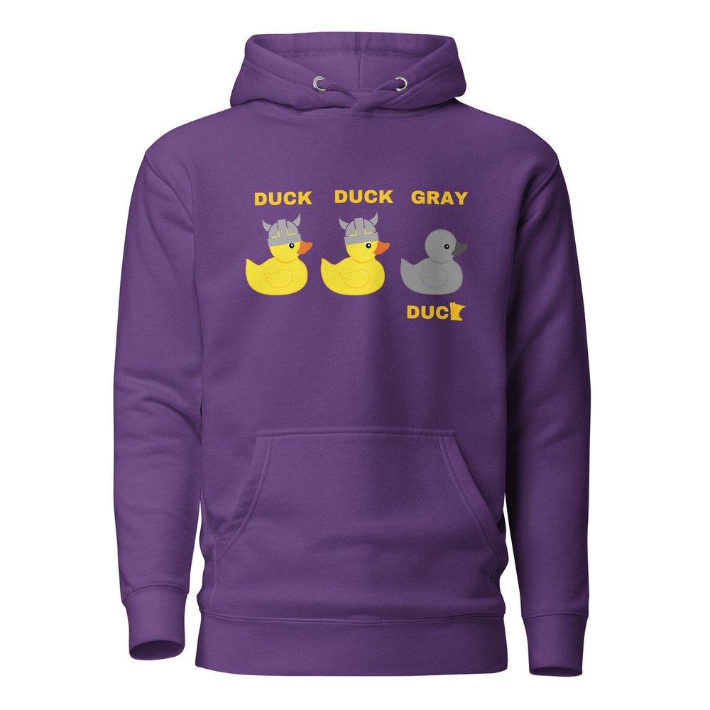Duck, Duck, Gray Duck Minnesota Unisex Hoodie S,M,L,XL,2X,3X