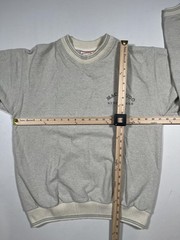 Macanudo Classics Sweatshirt Mens Large Gray Waffle Knit Crewneck Pullover Logo