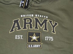 NWT United States US Army Green Pullover Hoodie Sweatshirt Brisco Men’s Medium