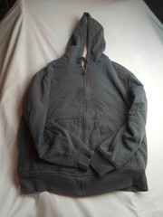 Weatherproof Vintage Full Zip Hoodie Mens Medium Gray Sherpa Fleece Lined Pocket
