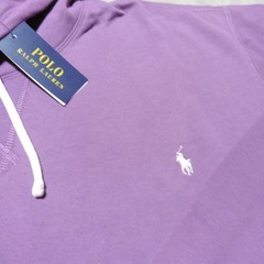 POLO RALPH LAUREN Mens 4XLT 4XL TALL HOODIE TEA ROSE PURPLE COTTON FLEECE