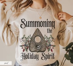 Funny Goth Witchy Christmas Sweatshirt Dark Holiday Apparel Gift