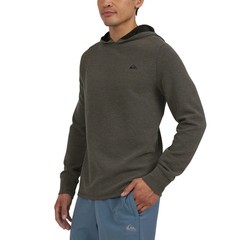 Quiksilver Men’s 4-Way Stretch Moisture Wicking Hoodie, Gray, Size M