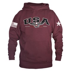 United States of America USA American Pride US Flag Pullover Hoodie