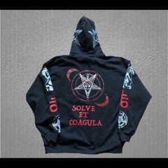 Baphomet Hoodie Bow to None S to XL Sizes As Above So Below Solve Et Coagula