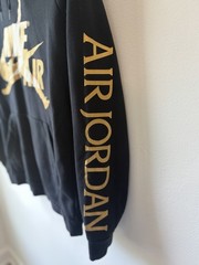 Nike Air Jordan Jumpman Classics Hoodie Black/Gold Men’s Size S DH9504-012
