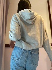 Pacsun LA Hearts Grey Lace-Up Womens Small Hoodie- FREE SHIPPING! US SELLER!