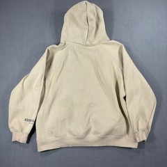 Essentials Hoodie Mens S Beige Good Fear of God Logo Pullover Streetwear Tan