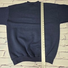 Vintage Tultex Blank Crewneck Sweatshirt Navy Men’s Size Large Cotton Polyester