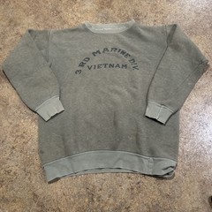 VTG 60’s Vietnam War 3rd Marine Division USMC Crewneck Sweatshirt Small