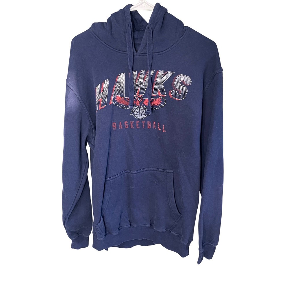 G-III Sports Atlanta Hawks Basketball Hoodie Mens Large Navy Blue Pullover