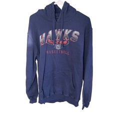G-III Sports Atlanta Hawks Basketball Hoodie Mens Large Navy Blue Pullover