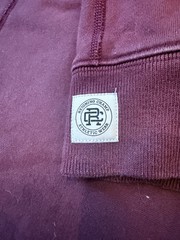 Reigning Champ GUC Classic Hoodie Men’s Medium Dark Red Burgundy Terry