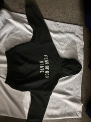 Fear of God Essentials Men’s Heavy Fleece Full Zip Hoodie Black XXS