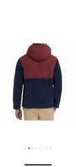 HURLEY Men’s Sherpa Anorak Half Zip Pullover Hoodie, Size X-Large, Obsidian