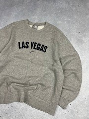 Vintage 90’s Nike Big Center Logo Swoosh Gray Men’s Sweatshirt Size M Y2K Hype