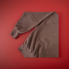 UNRELEASED SAMPLE YZY YEEZY CREW NECK PULLOVER BROWN 100% COTTON FLEECE PLUSH
