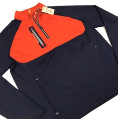 Peter Millar Hyperlight Hybrid Golf Field Windbreaker Stretch Pullover Jacket