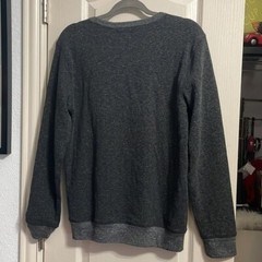 Faherty Blue Long Sleeve Dual Knit Crew Neck Sweatshirt Pullover Small Designer