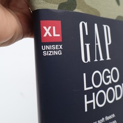 GAP Hoodie Unisex XL Olive Camo Embroidered Logo Fleece NEW
