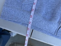 Men’s M Blue Fleece Full Zip Hooded Hoodie Long Sleeve Pockets