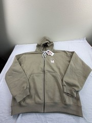 Nike Made In USA Full Zip Hoodie Mens Sz Med Khaki Brown DH5042-247 New $100