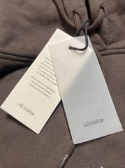 Unisex (di)vision Hoodie Dark Brown European Designer Fashion Sweatshirt Size M