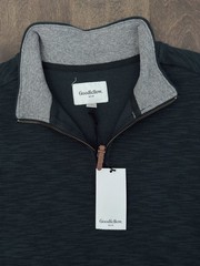 NWT Goodfellow & Co Mens Green Quarter Zip Pullover Size Small Cotton Blend