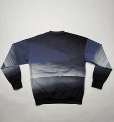 Calvin Klein Collection Men Spring 2014 Neoprene Sunset Sky Beach Sweatshirt M