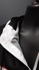 Men’s Black Keys Sports Hoodie Windbreaker Material – Black/White