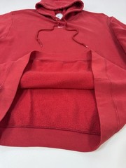 Vintage Nike Center Swoosh Hoodie Sweatshirt Baggy Y2K Deep Red Men’s Size 2XL