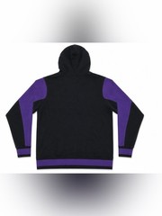Vintage Jordan Full Snap Hoodie Jacket Men’s Large Black Purple Green Rare