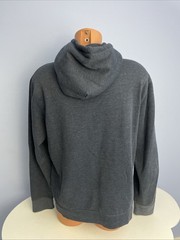 J. Crew Cotton Fleece Hoodie Blue Sweatshirt Mens Size Large Hook & Loop