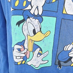 VINTAGE DISNEY DESIGNS DONALD DUCK USA MADE 80s 90s SWEATSHIRT ONE SIZE