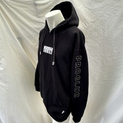 Pro Club Heavyweight Black Pullover Hoodie Hooded Sweatshirt Logo Men’s XL